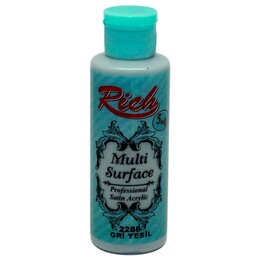 Rich Multi Surface Her Yüzey İçin Akrilik Boya 120 cc. 2288 GRİ YEŞİL - Rich