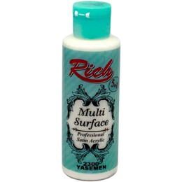 Rich Multi Surface Her Yüzey İçin Akrilik Boya 120 cc. 2300 YASEMEN - Rich
