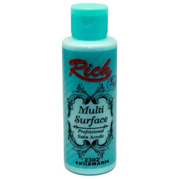 Rich Multi Surface Her Yüzey İçin Akrilik Boya 120 cc. 2302 AKUAMARİN - Rich