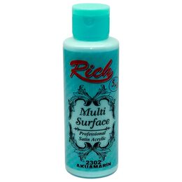 Rich Multi Surface Her Yüzey İçin Akrilik Boya 120 cc. 2302 AKUAMARİN - 1