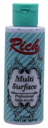 Rich Multi Surface Her Yüzey İçin Akrilik Boya 120 cc. 2306 ANTİK MAVİ - Rich