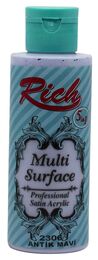 Rich Multi Surface Her Yüzey İçin Akrilik Boya 120 cc. 2306 ANTİK MAVİ - 1