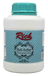 Rich Multi Surface Her Yüzey İçin Akrilik Boya 1750 gr. 2102 ANTİK BEYAZ - Rich