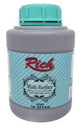 Rich Multi Surface Her Yüzey İçin Akrilik Boya 1750 gr. 2240 İS SİYAHI - Rich