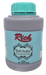 Rich Multi Surface Her Yüzey İçin Akrilik Boya 1750 gr. 2240 İS SİYAHI - 1