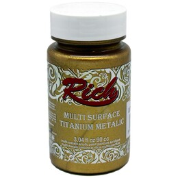 Rich Multi Surface Titanium Metalik Boya 90 cc. 2524 ANTİK ALTIN - Rich