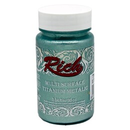 Rich Multi Surface Titanium Metalik Boya 90 cc. 2550 SU YEŞİLİ - Rich