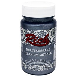 Rich Multi Surface Titanium Metalik Boya 90 cc. 2578 KÜLLÜ MAVİ - Rich