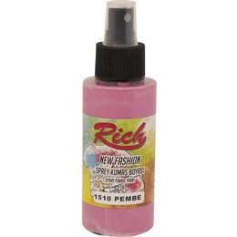 Rich New Fashion Sprey Kumaş Boyası 100 cc. 1510 PEMBE - Rich