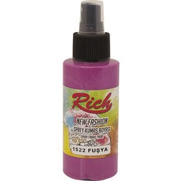 Rich New Fashion Sprey Kumaş Boyası 100 cc. 1522 FUŞYA - Rich