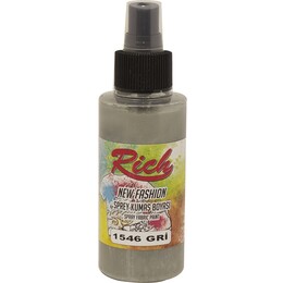 Rich New Fashion Sprey Kumaş Boyası 100 cc. 1546 GRİ - Rich