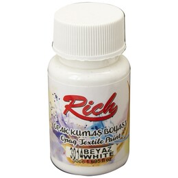 Rich Opak Kumaş Boyası 50 cc. 3014 BEYAZ - Rich