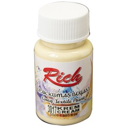 Rich Opak Kumaş Boyası 50 cc. 3017 KREM - Rich