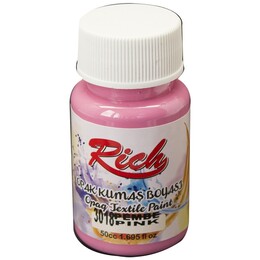 Rich Opak Kumaş Boyası 50 cc. 3018 PEMBE - Rich