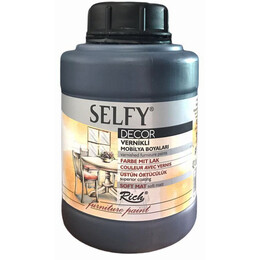Rich Selfy Decor Vernikli Boya 1250 cc 12874 SİYAH - Rich