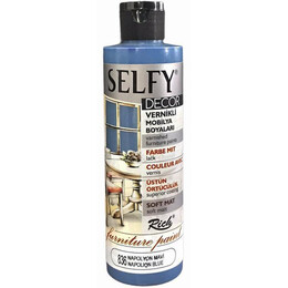 Rich Selfy Decor Vernikli Boya 240 cc 836 NAPOLYON MAVİ - Rich