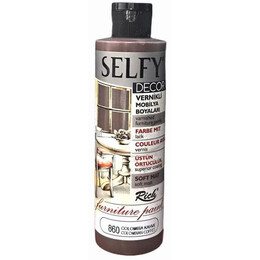 Rich Selfy Decor Vernikli Boya 240 cc 860 COLOMBİA KAHVE - Rich
