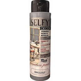 Rich Selfy Decor Vernikli Boya 500 cc 5868 İTALYAN GRİ - Rich