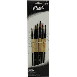 Rich Yuvarlak Uçlu Fırça Seti 6'lı - Rich