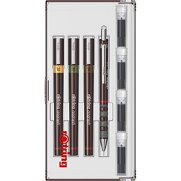 Rotring Isograph Rapido Kalemi Seti Junior Set (0.2-0.3-0.5 mm.) + 0.5 Tikky Versatil Kalem - 2