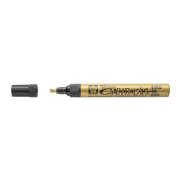 Sakura Pen-Touch Calligrapher Kaligrafi Kalemi 5 mm. Altın Yaldız - Sakura