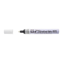 Sakura Pen-Touch Calligrapher Kaligrafi Kalemi 5 mm. Beyaz - Sakura