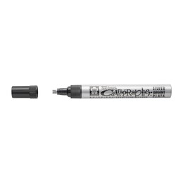 Sakura Pen-Touch Calligrapher Kaligrafi Kalemi 5 mm. Gümüş Yaldız - Sakura