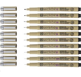 Sakura Pigma Micron Çizim Kalemi Seti 10'lu - Sakura