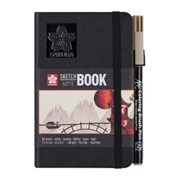 Sakura Sketchbook Sert Kapak Eskiz Çizim Defteri Ivory (Fildişi) Kağıt 140 gr. 9x14 cm. 80 yaprak - 4
