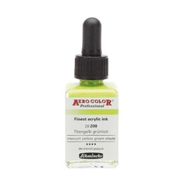 Schmincke Aero Color Akrilik Mürekkep 28 ml. 200 Titanium Yellow Green Shade - Schmincke