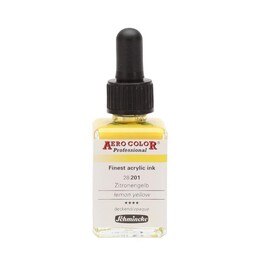 Schmincke Aero Color Akrilik Mürekkep 28 ml. 201 Lemon Yellow - Schmincke