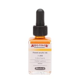 Schmincke Aero Color Akrilik Mürekkep 28 ml. 203 Indian Yellow - Schmincke