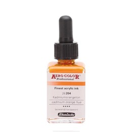 Schmincke Aero Color Akrilik Mürekkep 28 ml. 204 Cadmium Orange Hue - Schmincke
