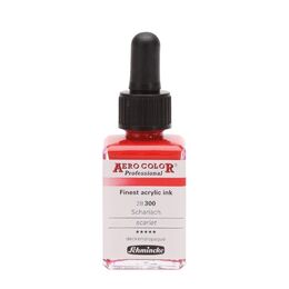 Schmincke Aero Color Akrilik Mürekkep 28 ml. 300 Scarlet - 1