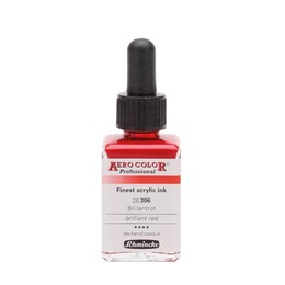 Schmincke Aero Color Akrilik Mürekkep 28 ml. 306 Brilliant Red - Schmincke