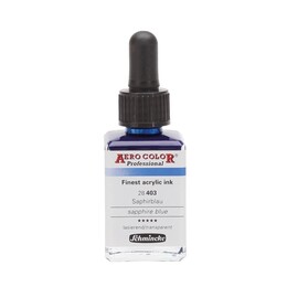 Schmincke Aero Color Akrilik Mürekkep 28 ml. 403 Sapphire Blue - Schmincke