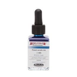 Schmincke Aero Color Akrilik Mürekkep 28 ml. 405 Primary Blue Cyan - Schmincke