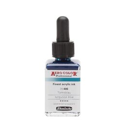 Schmincke Aero Color Akrilik Mürekkep 28 ml. 406 Turquoise Blue - 1