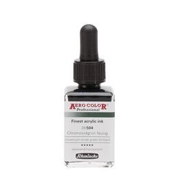 Schmincke Aero Color Akrilik Mürekkep 28 ml. 504 Chromium Oxide Green Brilliant - 1