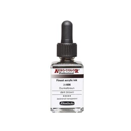 Schmincke Aero Color Akrilik Mürekkep 28 ml. 606 Dark Brown - Cernit