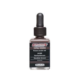 Schmincke Aero Color Akrilik Mürekkep 28 ml. 869 Vandyke Brown - 1