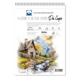 Schoellershammer Da Capo Cold Press Suluboya Defteri 300 gr. A3 12 yaprak - Schoellershammer