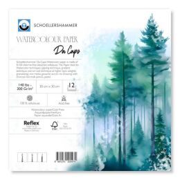 Schoellershammer Da Capo Cold Press Suluboya Defteri Blok 300 gr. 30x30 cm. 12 yaprak - 1