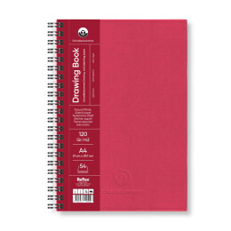 Schoellershammer Drawing Pad Sert Kapak Eskiz Çizim Defteri 120 gr. A4 54 yaprak BORDO - Schoellershammer