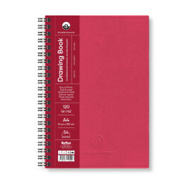Schoellershammer Drawing Pad Sert Kapak Eskiz Çizim Defteri 120 gr. A4 54 yaprak BORDO - 1