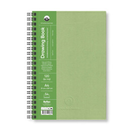 Schoellershammer Drawing Pad Sert Kapak Eskiz Çizim Defteri 120 gr. A4 54 yaprak YEŞİL - Schoellershammer