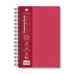 Schoellershammer Drawing Pad Sert Kapak Eskiz Çizim Defteri 120 gr. A5 54 yaprak BORDO - Schoellershammer