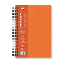 Schoellershammer Drawing Pad Sert Kapak Eskiz Çizim Defteri 120 gr. A5 54 yaprak TURUNCU - Schoellershammer