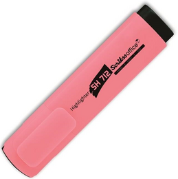 Scrikss Office Highlighter Fosforlu İşaretleme Kalemi PASTEL PEMBE - Scrikss
