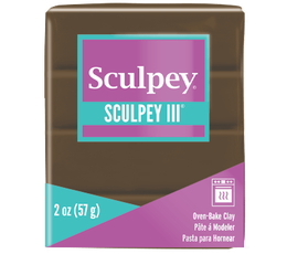 Sculpey III Polimer Kil 1109 Suede Brown (Suede Kahve) - Sculpey